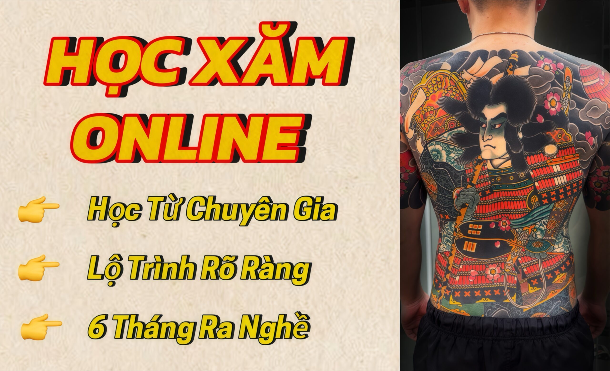 Master the Ink – Khóa Học Xăm Hình Nhật Truyền Thống Đỉnh Cao